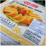 Pastry frozen SKIN SPRING ROLL samosa kulit lumpia TYJ Spring Home Singapore 6" 15cm 50 sheets 400g